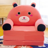 Thumbnail for Foldable Kids Sofa with Heated Seat Cushion and Cute Cartoon Design - Casatrail.com