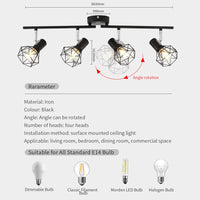 Thumbnail for Foldable LED Track Lights for Home with Adjustable Angle & Surface Mounted Spotlights - Casatrail.com
