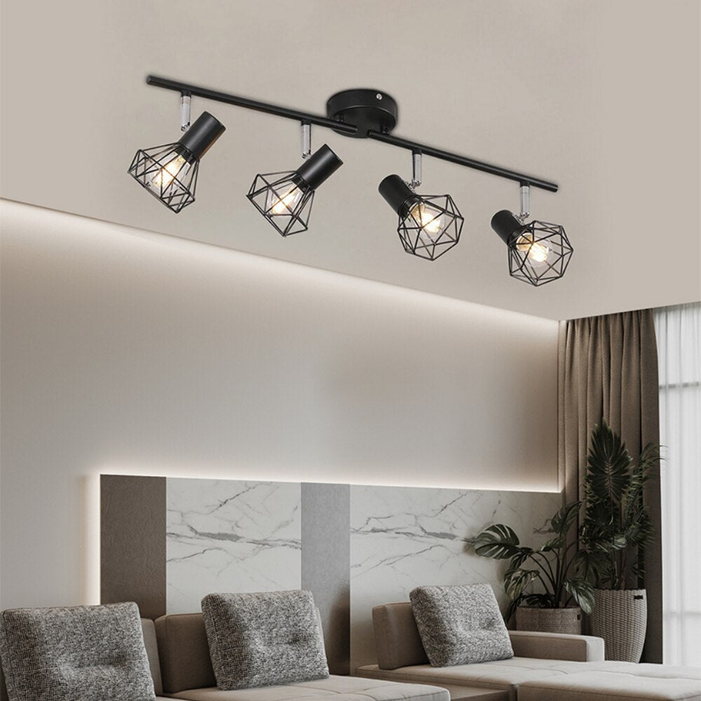 Foldable LED Track Lights for Home with Adjustable Angle & Surface Mounted Spotlights - Casatrail.com