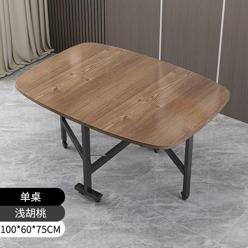 Foldable Metal Black Dining Table - Casatrail.com