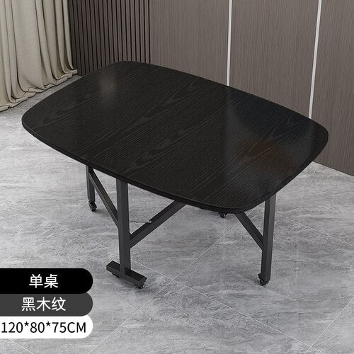 Foldable Metal Black Dining Table - Casatrail.com