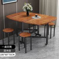 Thumbnail for Foldable Metal Black Dining Table - Casatrail.com