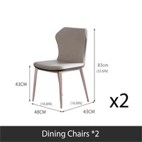 Thumbnail for Folding Dining Table with Thick Rock Slab Tabletop & Round Corners - Casatrail.com