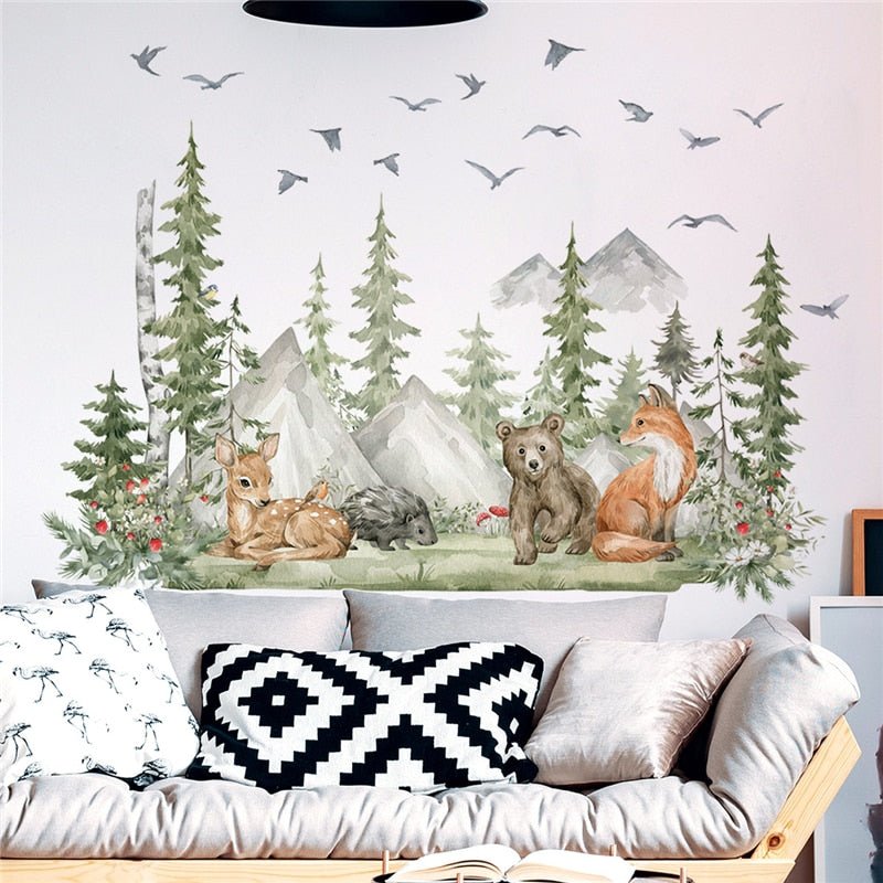 Forest Animals Nursery Decals for Boys Room - Casatrail.com