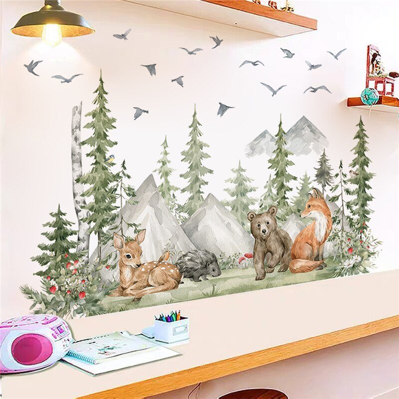 Forest Animals Nursery Decals for Boys Room - Casatrail.com