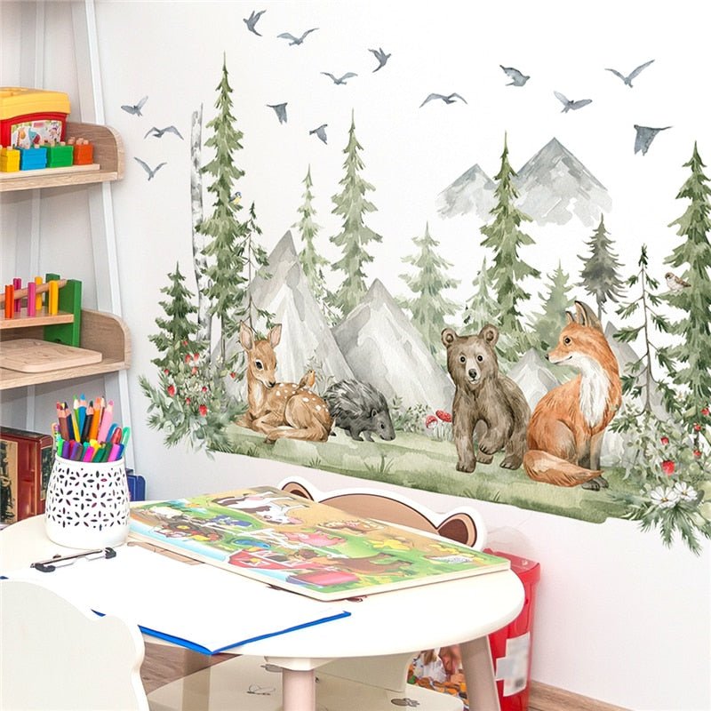 Forest Animals Nursery Decals for Boys Room - Casatrail.com