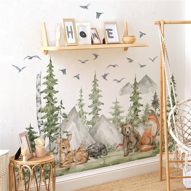 Forest Animals Nursery Decals for Boys Room - Casatrail.com