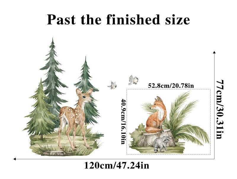 Forest Animals Nursery Decals for Boys Room - Casatrail.com