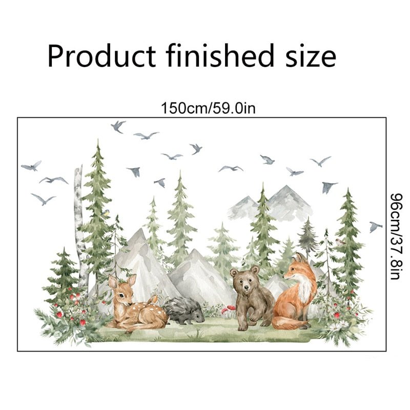 Forest Animals Nursery Decals for Boys Room - Casatrail.com