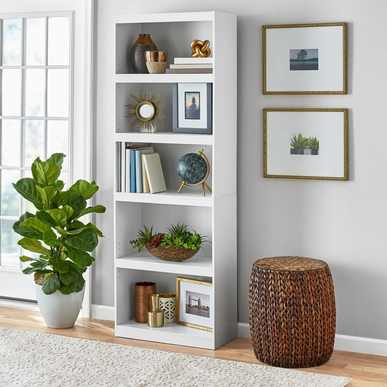 Framed 5 - Shelf Bookcase - Casatrail.com