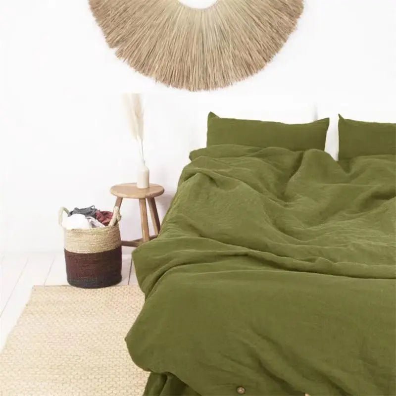 French Linen Duvet Cover Soft Quilt Comforter Cover - Casatrail.com