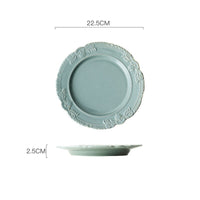 Thumbnail for French Retro Embossed Ceramic Plate - Casatrail.com