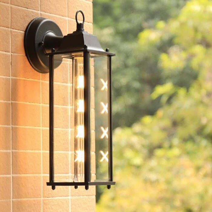 Frosted Glass Outdoor Wall Lantern - Casatrail.com