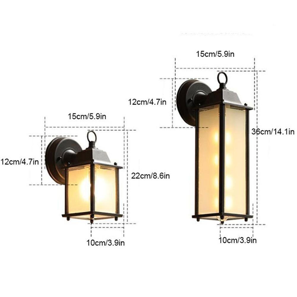 Frosted Glass Outdoor Wall Lantern - Casatrail.com