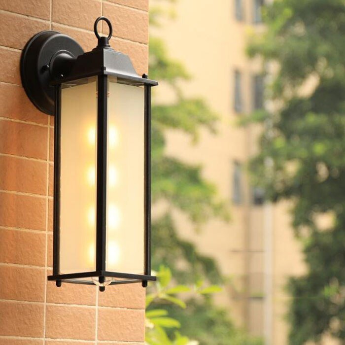 Frosted Glass Outdoor Wall Lantern - Casatrail.com