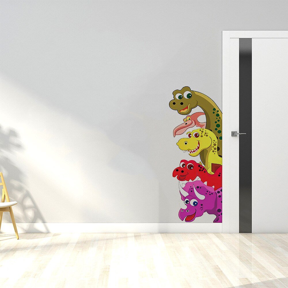 Funny Dinosaur Door Stickers for Kids Room - Casatrail.com