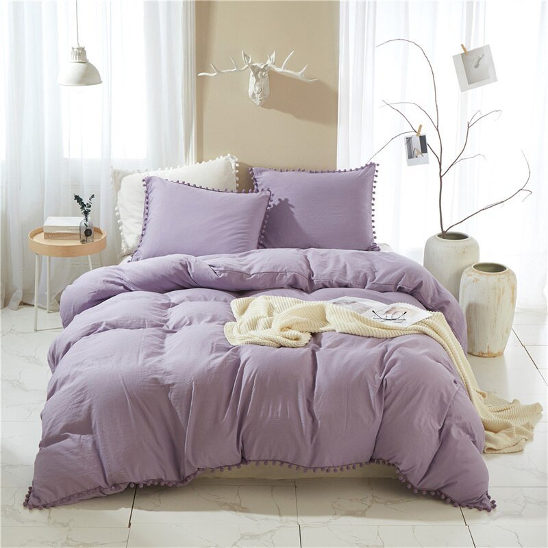 Furball Tassel Duvet Cover Set - Casatrail.com