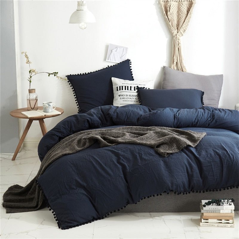 Furball Tassel Duvet Cover Set - Casatrail.com