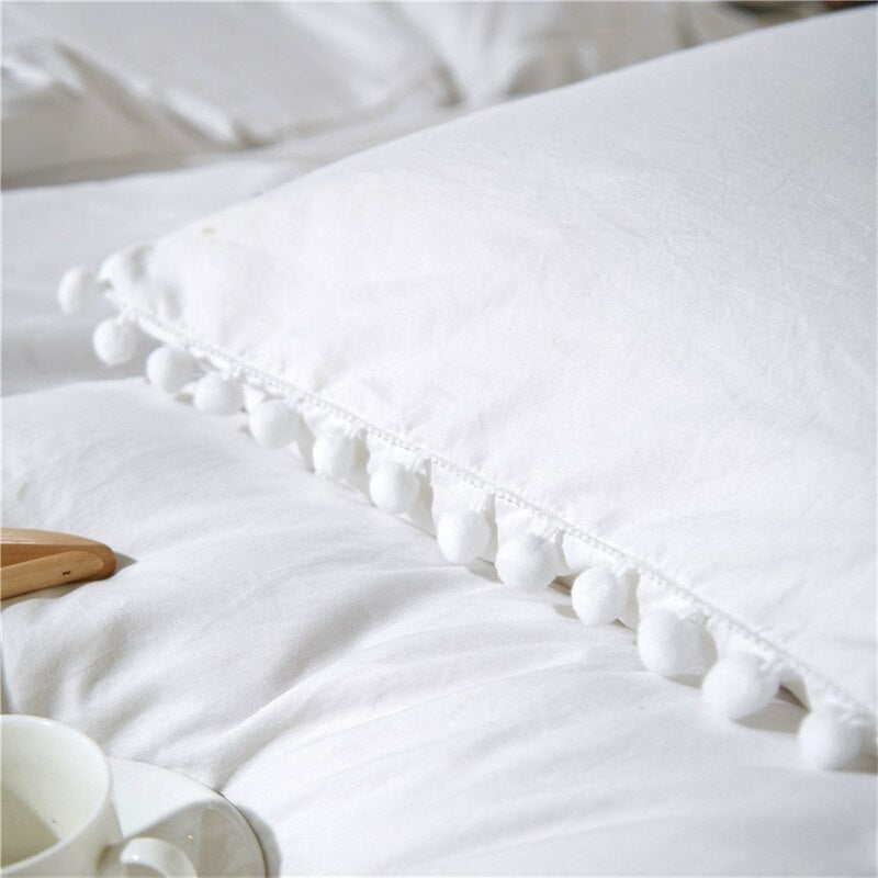 Furball Tassel Duvet Cover Set - Casatrail.com