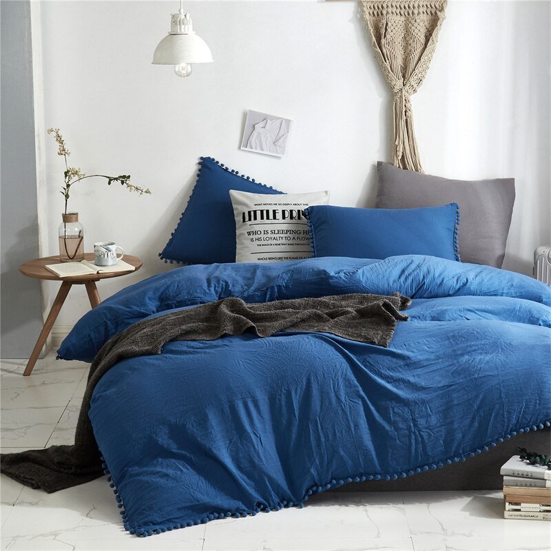 Furball Tassel Duvet Cover Set - Casatrail.com