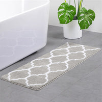 Thumbnail for Geometric Bath Mat Water Absorbent Soft Floor Mat 45x120cm - Casatrail.com