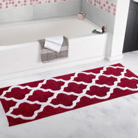 Thumbnail for Geometric Bath Mat Water Absorbent Soft Floor Mat 45x120cm - Casatrail.com