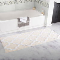 Thumbnail for Geometric Bath Mat Water Absorbent Soft Floor Mat 45x120cm - Casatrail.com