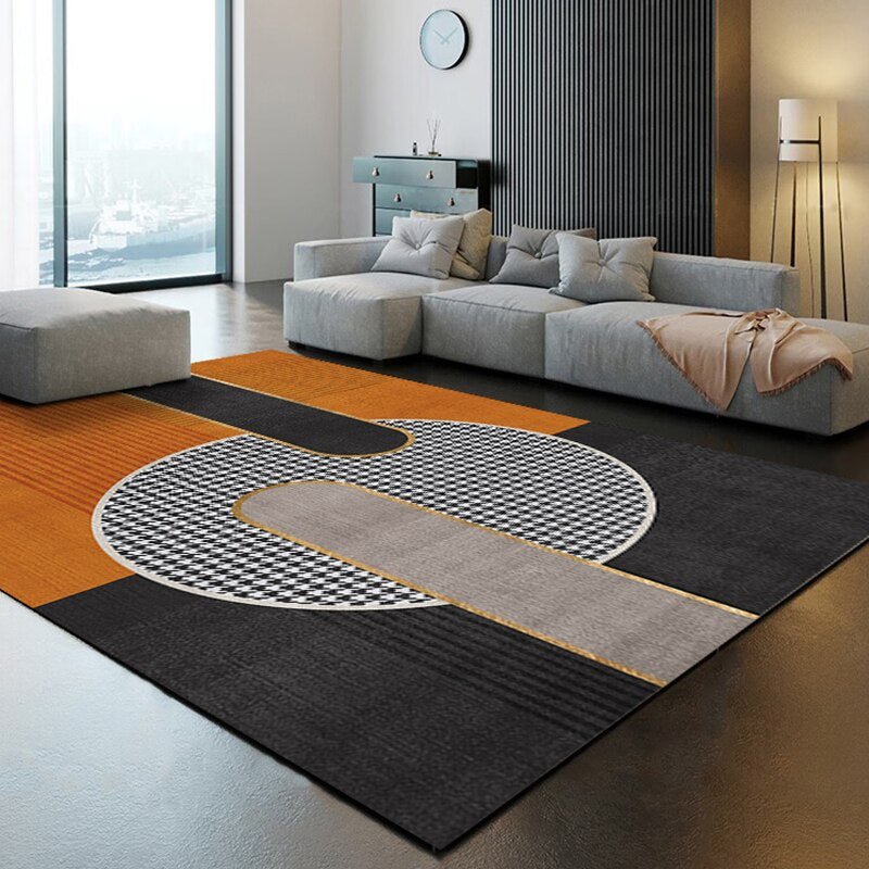 Geometric Decorative Carpet Light Luxury Large Area Rug - Casatrail.com