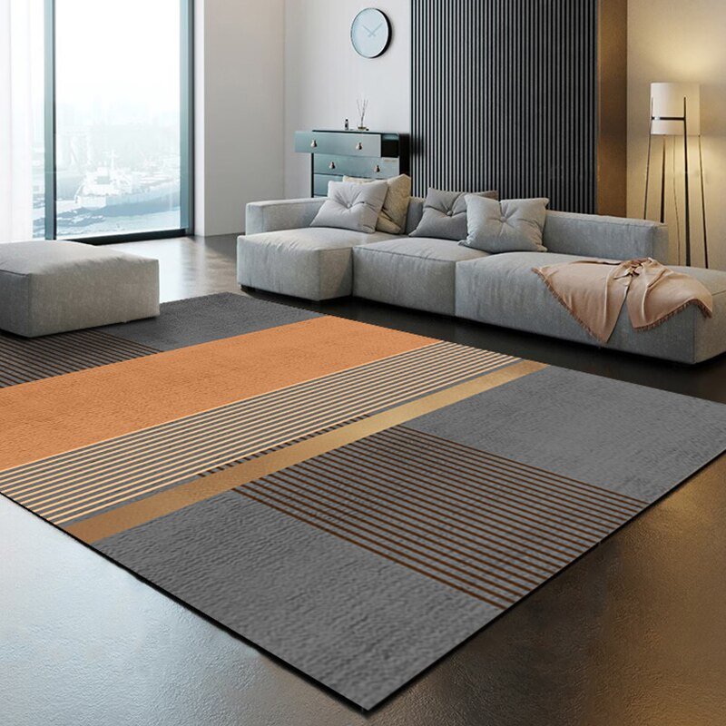 Geometric Decorative Carpet Light Luxury Large Area Rug - Casatrail.com