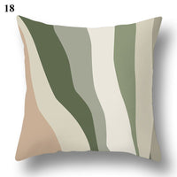 Thumbnail for Geometric Green Leaf Pattern Decorative Pillowcase - Casatrail.com