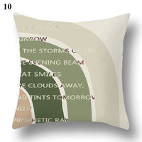 Thumbnail for Geometric Green Leaf Pattern Decorative Pillowcase - Casatrail.com