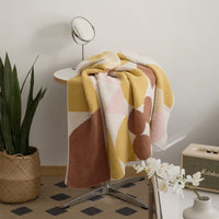 Thumbnail for Geometric Knitted Sofa Blanket Quilt - Casatrail.com