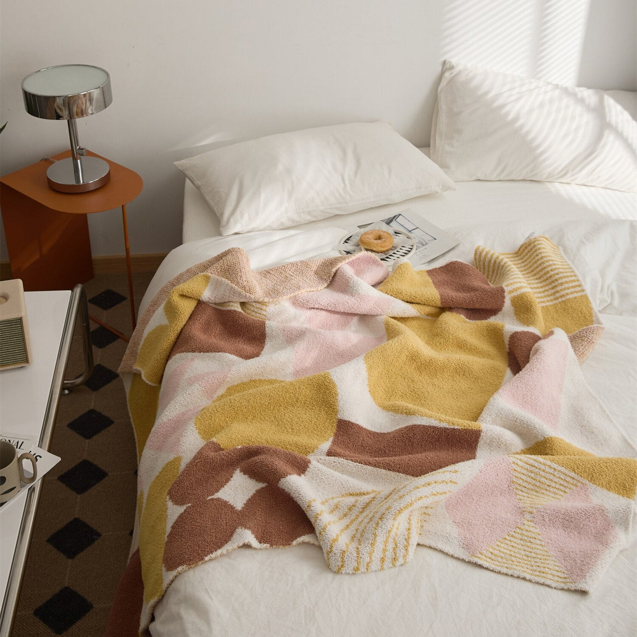 Geometric Knitted Sofa Blanket Quilt - Casatrail.com
