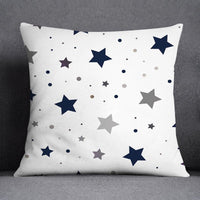 Thumbnail for Geometric Pattern Polyester Blue Grey Cushion Cover - Casatrail.com