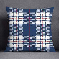 Thumbnail for Geometric Pattern Polyester Blue Grey Cushion Cover - Casatrail.com