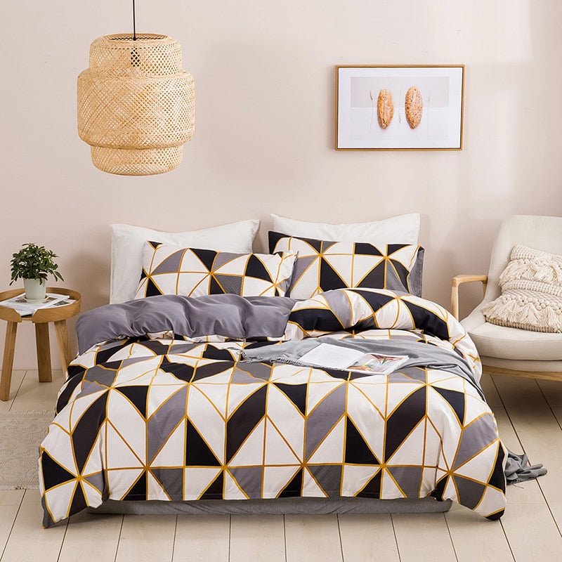 Geometric Print Queen Bedding Set - Casatrail.com