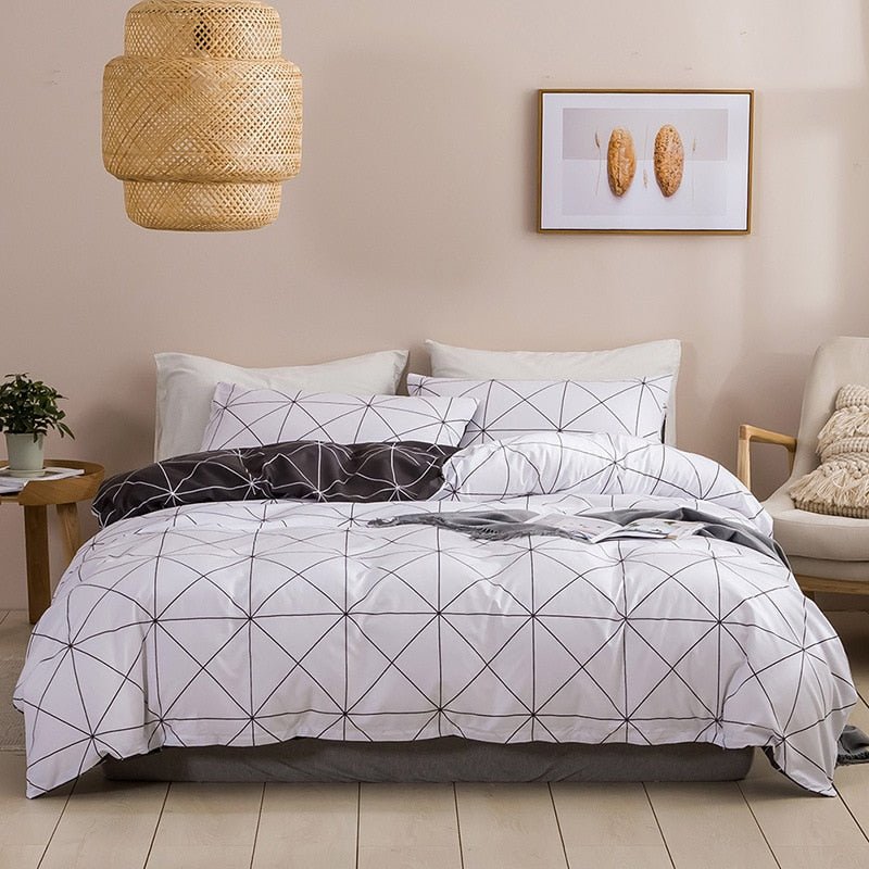 Geometric Print Queen Bedding Set - Casatrail.com