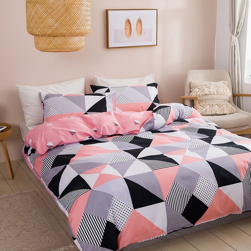 Geometric Print Queen Bedding Set - Casatrail.com