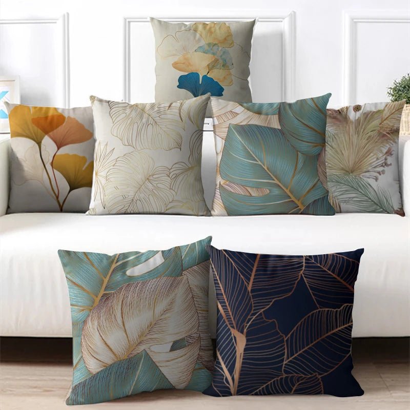 Ginkgo Print Cushion Cover for Sofa - Casatrail.com