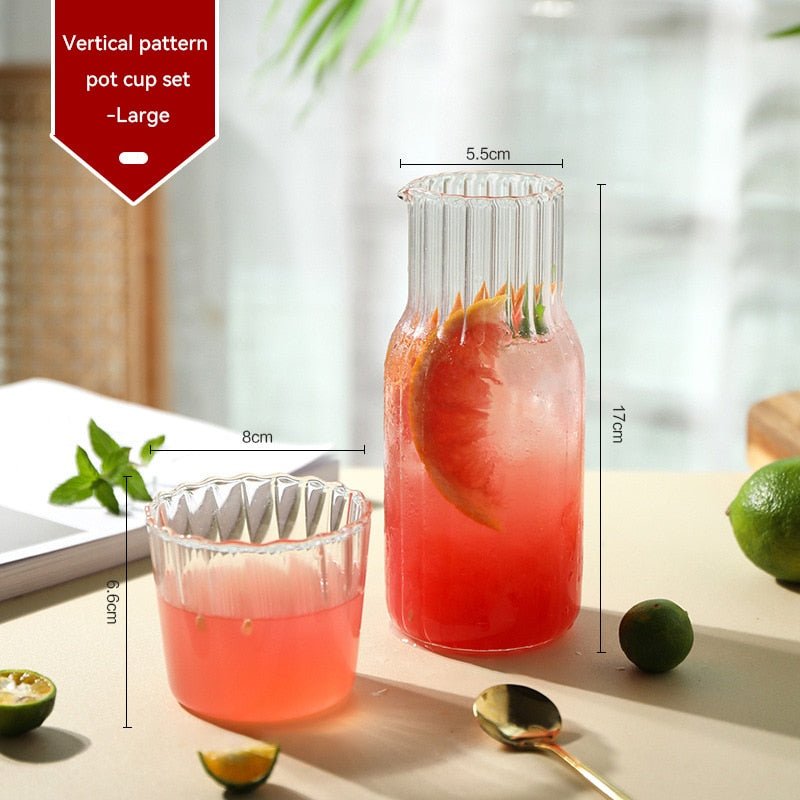 Glass Pitcher for Milk, Beverage, and Tea - Versatile Drinkware - Casatrail.com