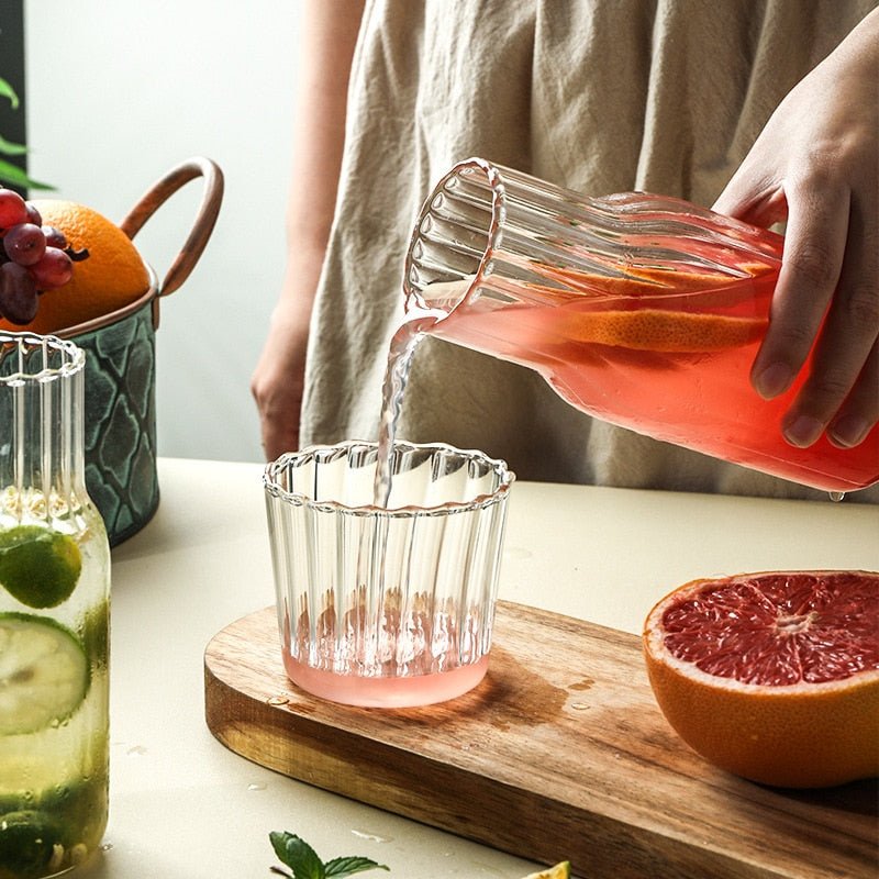 Glass Pitcher for Milk, Beverage, and Tea - Versatile Drinkware - Casatrail.com