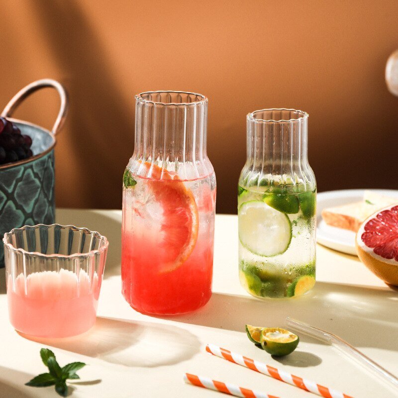 Glass Pitcher for Milk, Beverage, and Tea - Versatile Drinkware - Casatrail.com