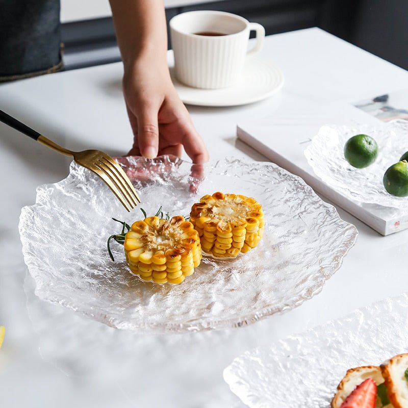 Glass Plates Frozen Dew Japanese Sushi Platter - Casatrail.com