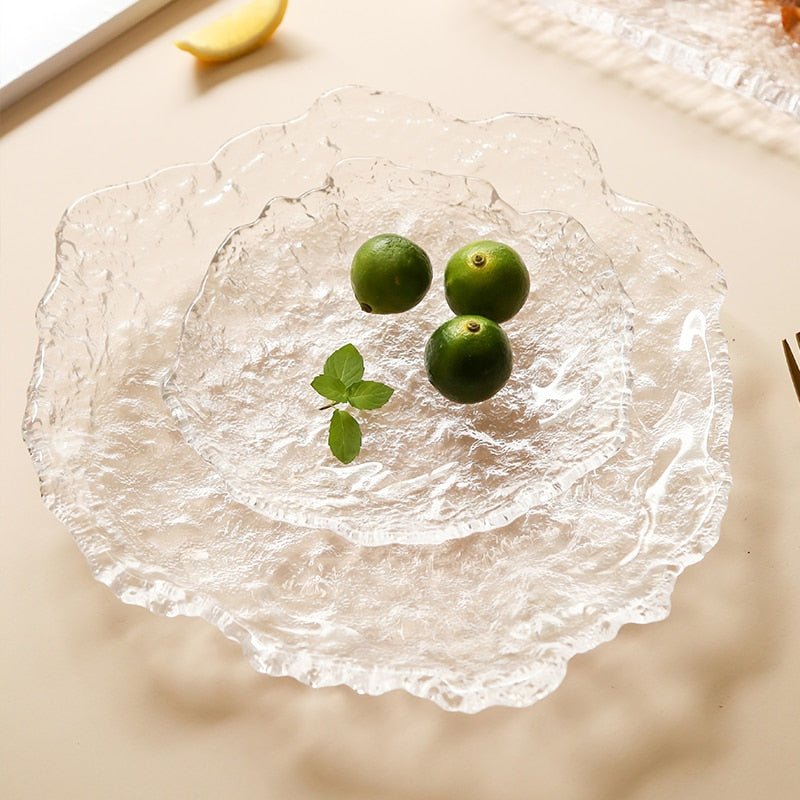 Glass Plates Frozen Dew Japanese Sushi Platter - Casatrail.com