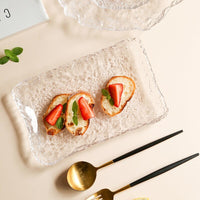 Thumbnail for Glass Plates Frozen Dew Japanese Sushi Platter - Casatrail.com