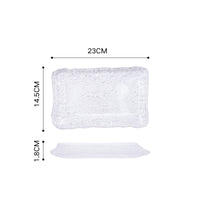 Thumbnail for Glass Plates Frozen Dew Japanese Sushi Platter - Casatrail.com