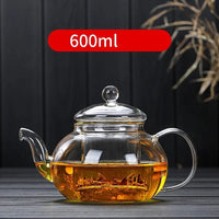 Thumbnail for Glass Teapot with Bamboo Handle - Casatrail.com