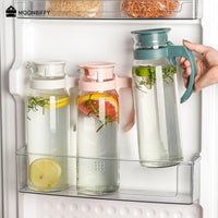 Thumbnail for Glass Water Pitcher with Lid and Handle - Beverage Dispenser - Casatrail.com