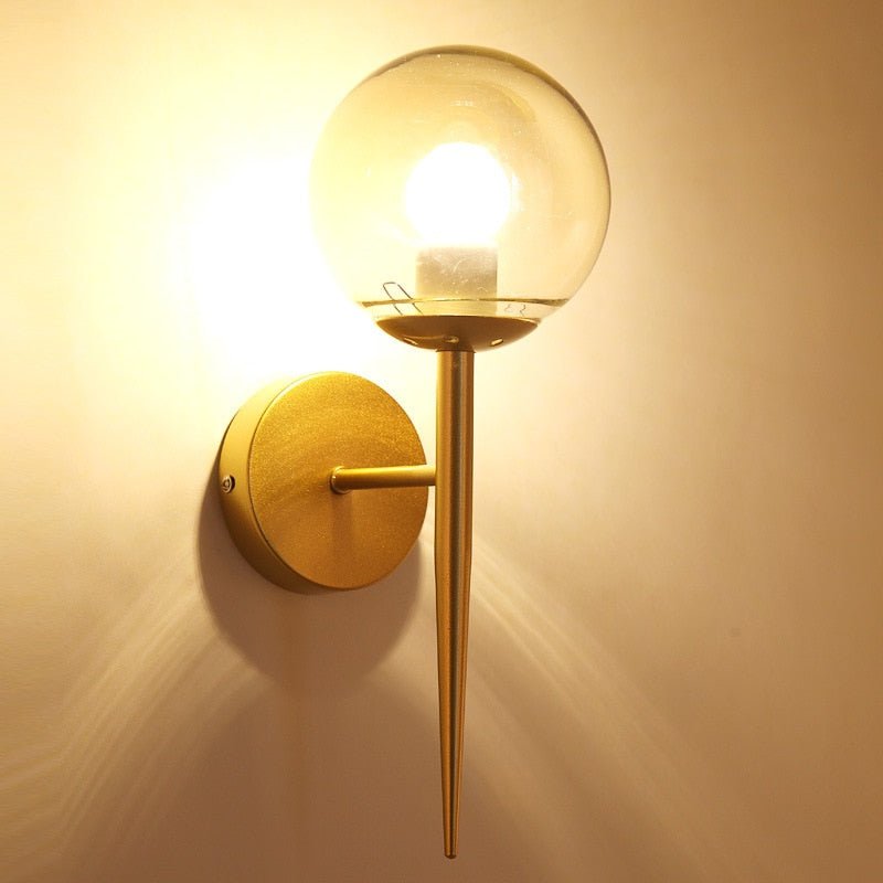 Gold and Black Wall Lamp for Studies - Casatrail.com