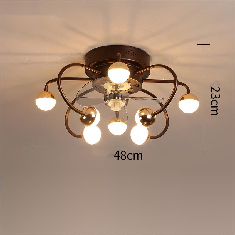Gold Ceiling Fan Lights for Living and Dining Room - Casatrail.com